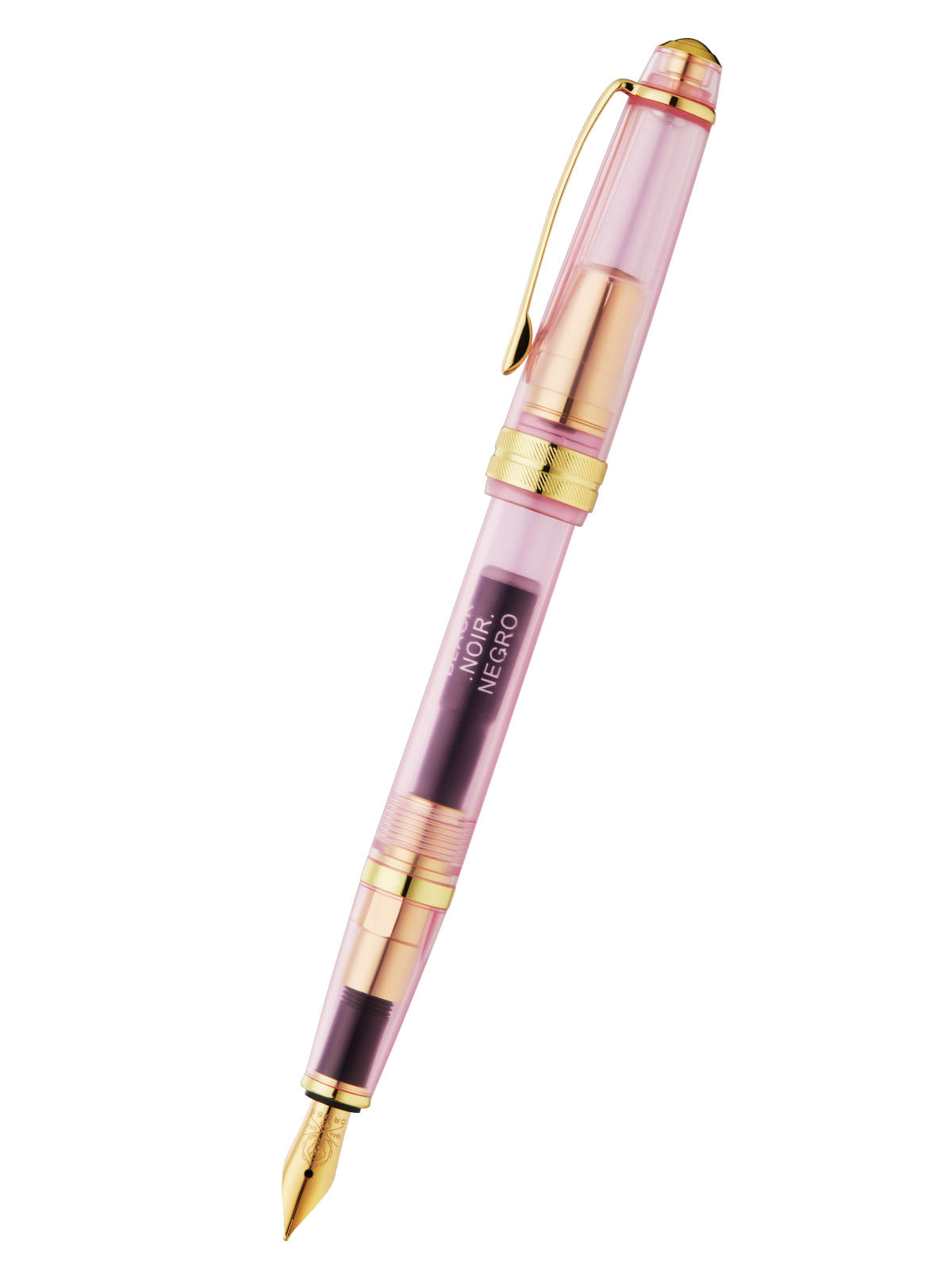 Bailey Light™ Translucent Pink Sapphire Resin Extra-Fine Nib Fountain Pen
