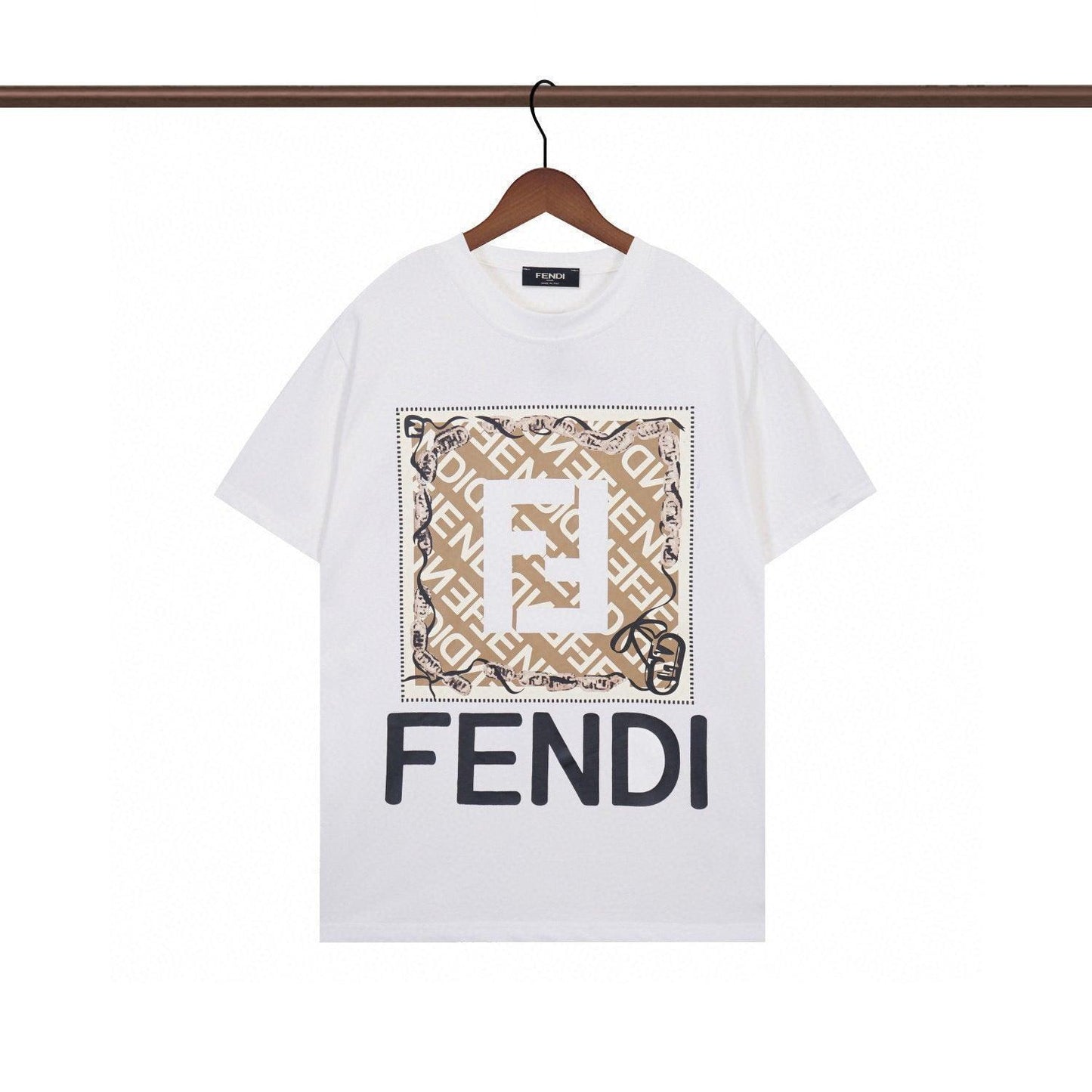 Fendi T-Shirt without Collar 'White'
