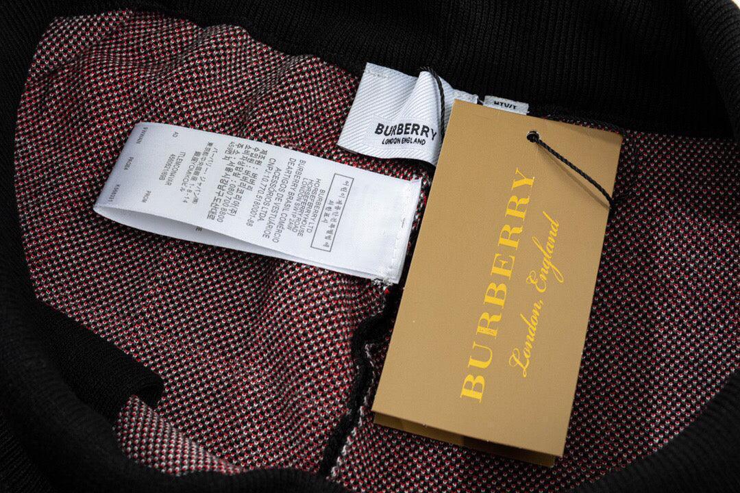 Burberry Men's Striped Cotton Knit Basketball Shorts 'Black/Red'