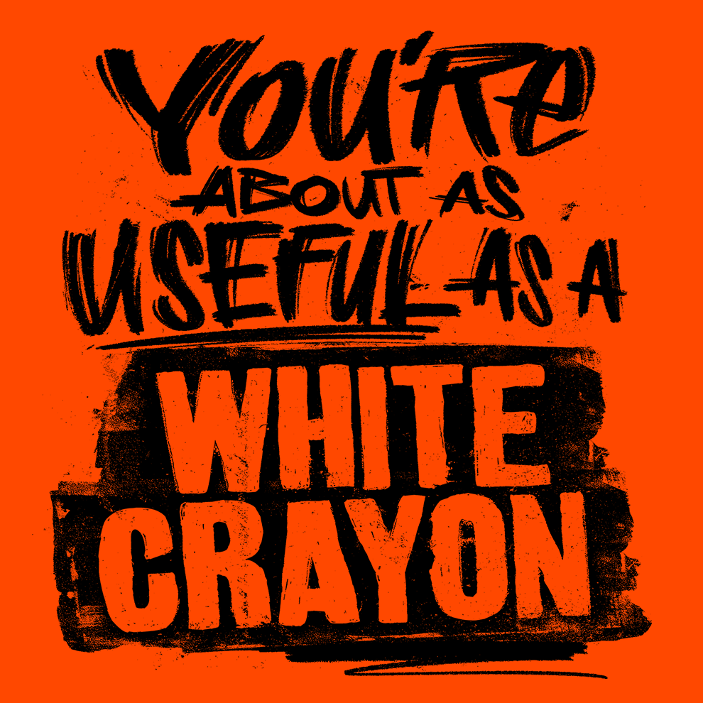 White Crayon - Long Sleeve Hi-Vis T-Shirt — photo 3 of 3