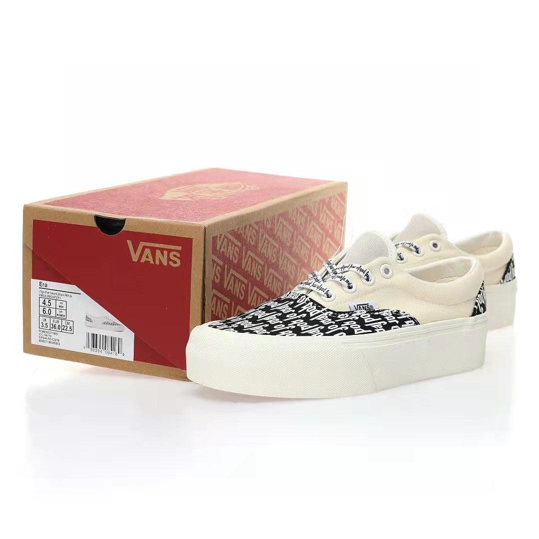 Fear of God x Vans Authentic Platform Low 'White/Black FOG'