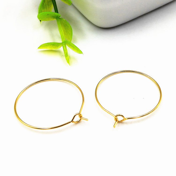 Stainless Steel Real Gold Plating Wine Ear Clip