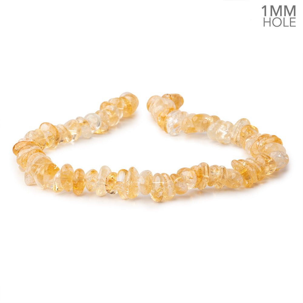 11x7-16x9mm Bi-Color Citrine Plain Nugget Beads 16 inch 83 pieces