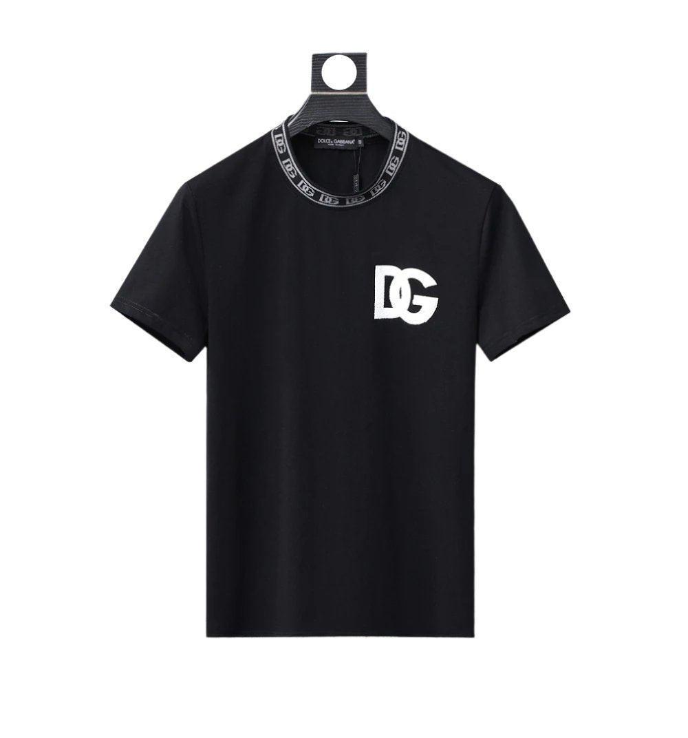 Dolce & Gabbana T-Shirt Without Collar 'Black & White'