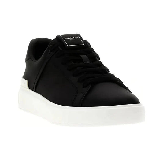 BALMAIN B Court Low-Top Sneakers 'Black'