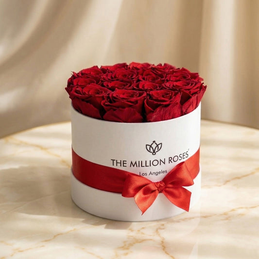 Classic White Box | Red Roses
