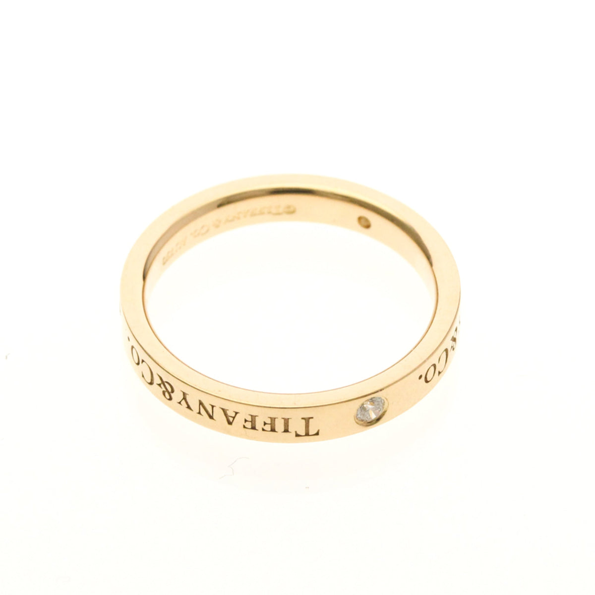 Tiffany Flat Band · Diamond · Rose Gold