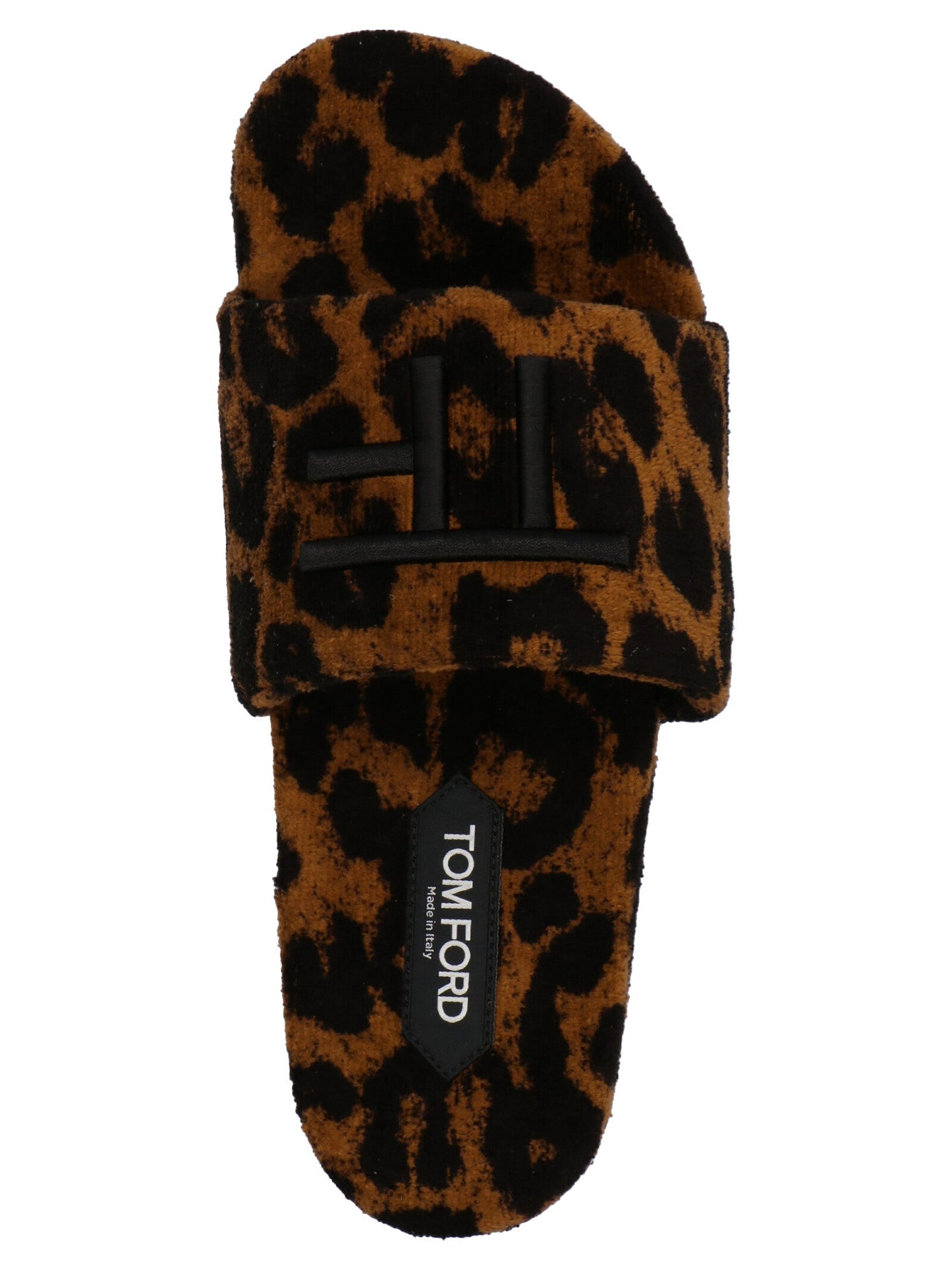 Tom Ford Animal Print Logo Slides