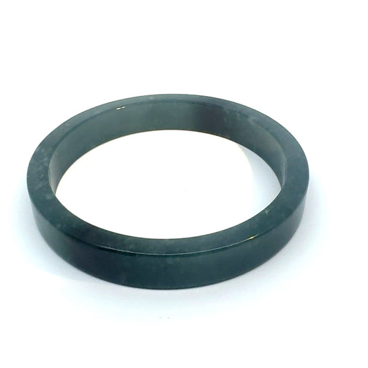 69.5 mm Princesa Blue Guatemalan Jadeite Square-Edge Bangle