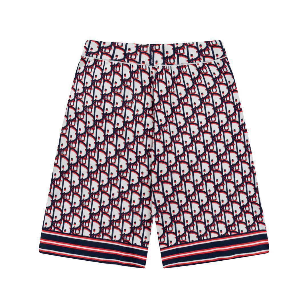 Dior Knit Basketball Shorts 'Red'