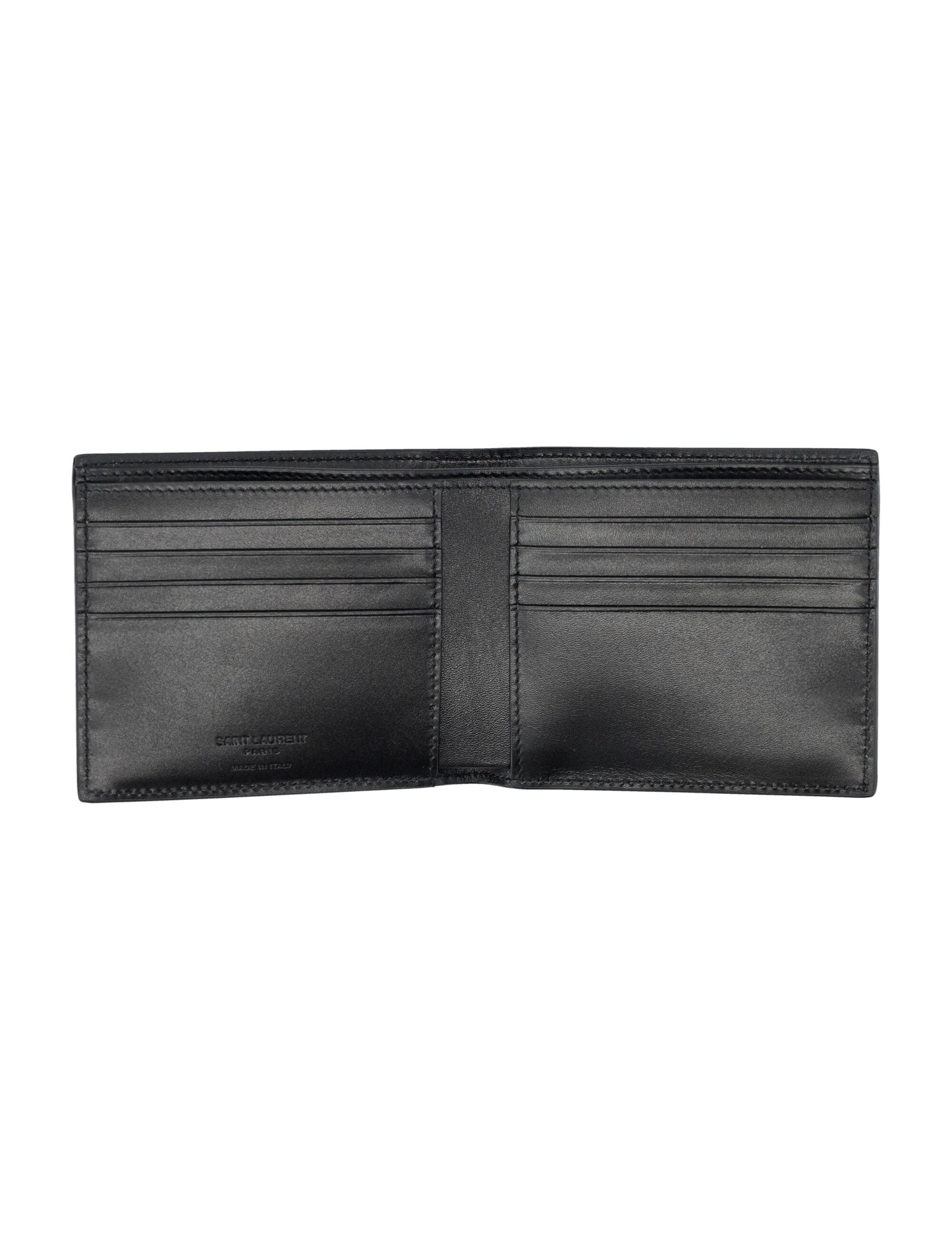 SAINT LAURENT East/West Mini Bi-Fold Wallet - FW25