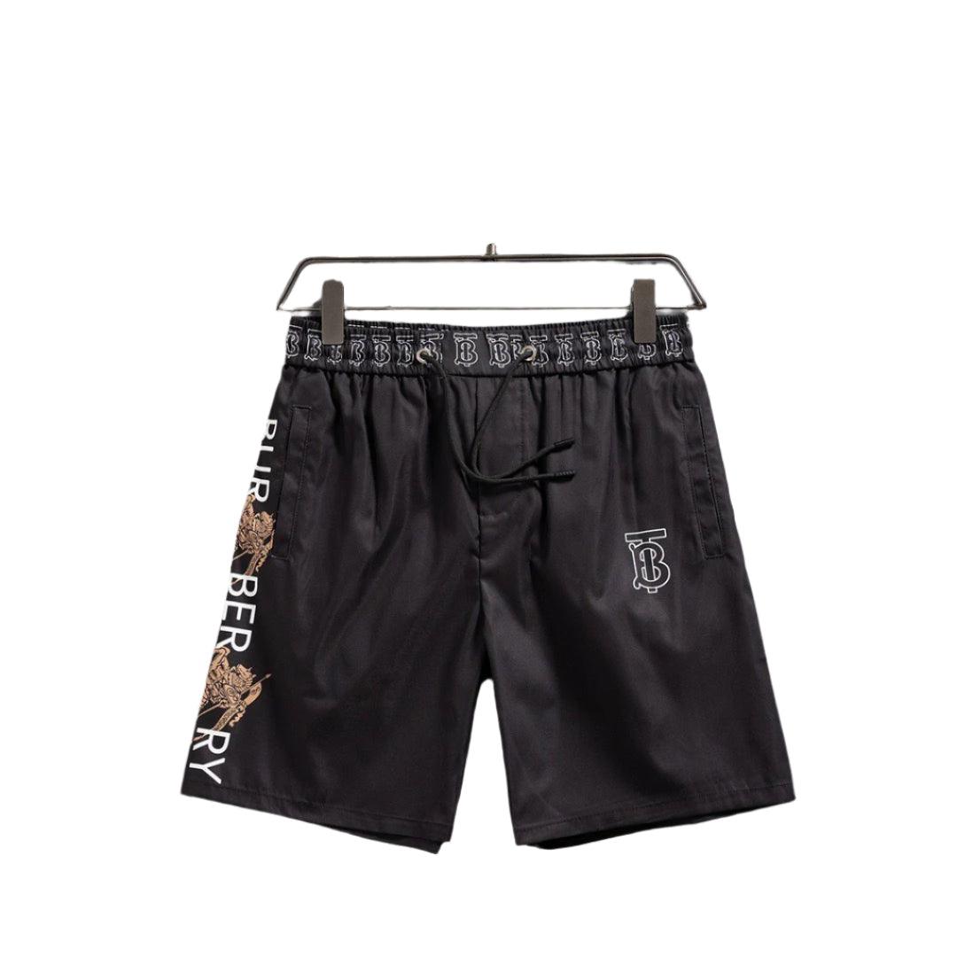 Burberry Men's Striped Cotton Knit Basketball Shorts