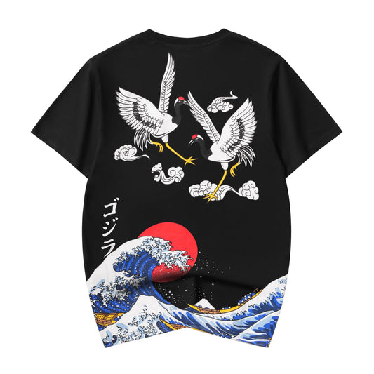 YeT028 Crane and Waves Tee — photo 2 of 9
