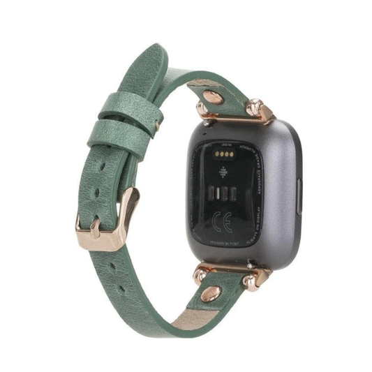 Apple Watch Pastel Green Leather Strap - Detroit