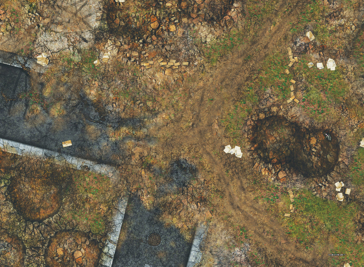 30x22" Double-Sided 'Ruined City' + 'Jungle' F.A.T. Mat Battle Gaming Mat — photo 3 of 3