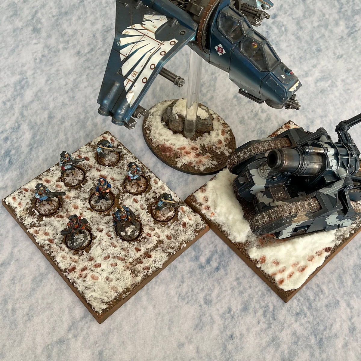 30x22" Double-Sided 'Cracked Earth' + 'Snow' F.A.T. Mat Battle Gaming Mat — photo 5 of 5