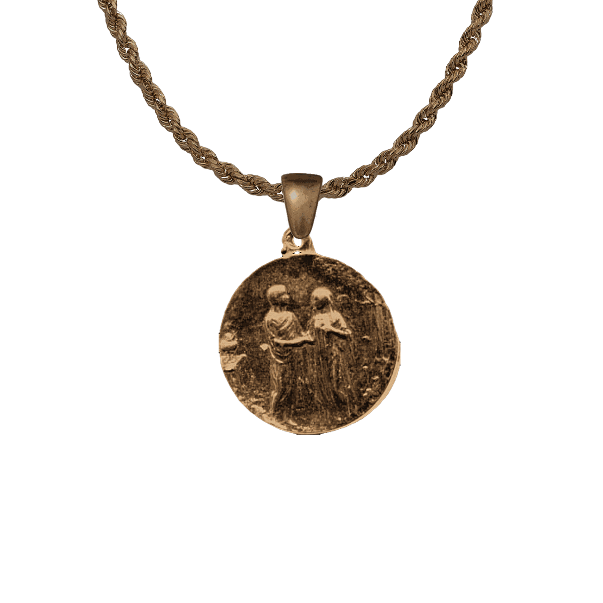Vintage Bronze Garden of Eden Marriage Medal