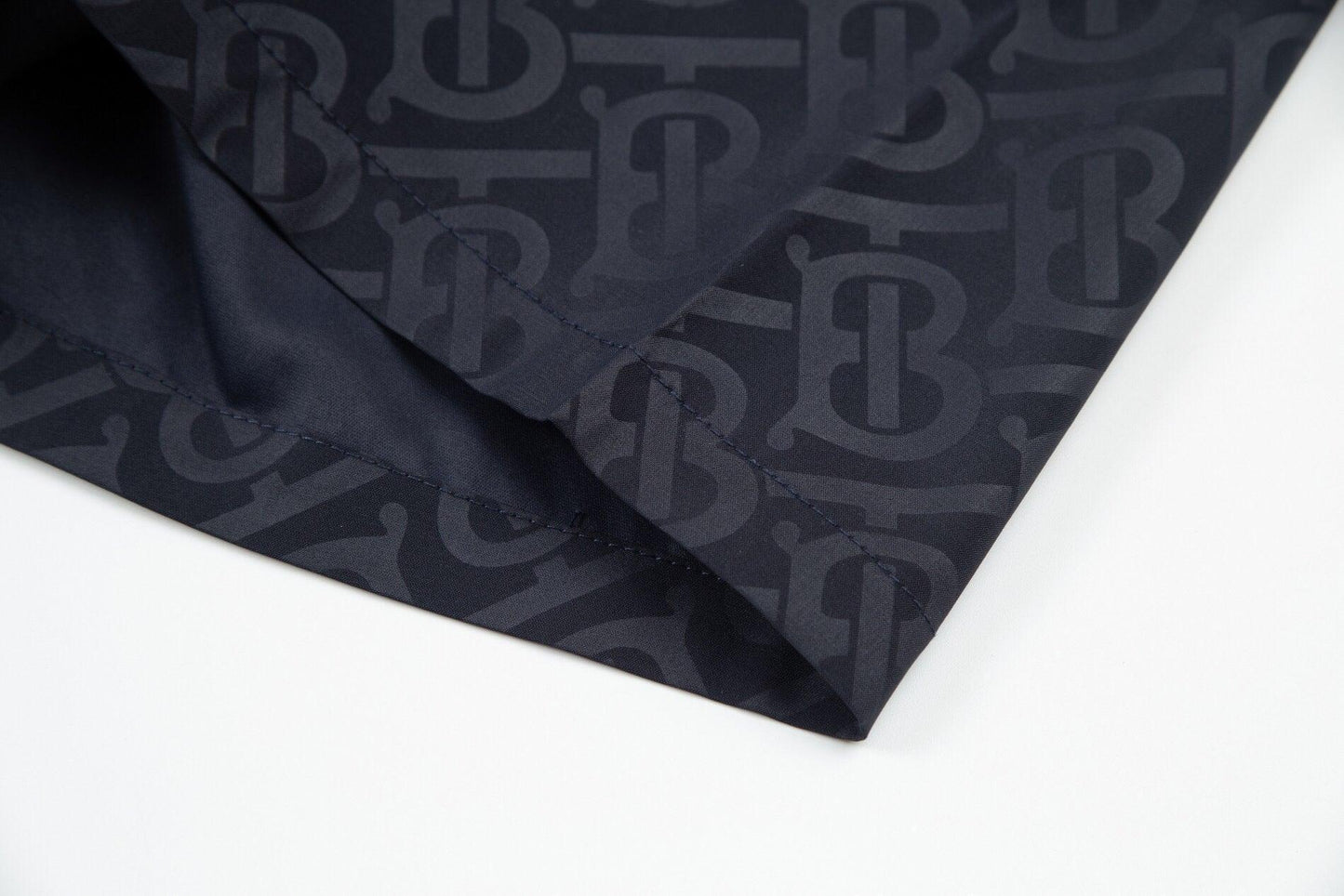 Burberry Men's Striped Cotton Knit Basketball Shorts 'Navy'