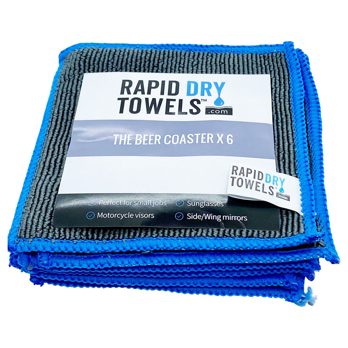 Micro RDTs – 6-Pack Ultra-Soft Microfiber Towels (10 x 10 cm / 4 x 4 in) — photo 7 of 7
