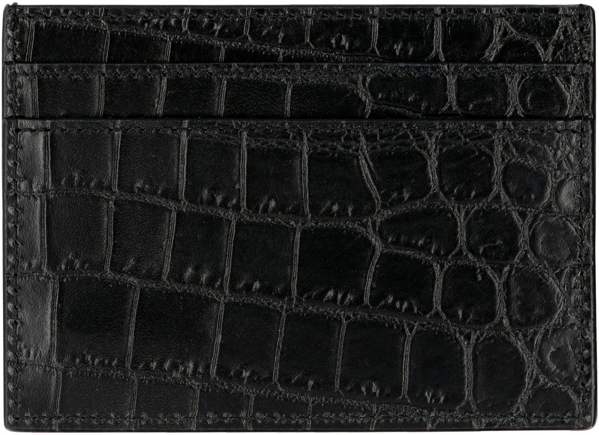 SAINT LAURENT Mini Leather Wallet for Men