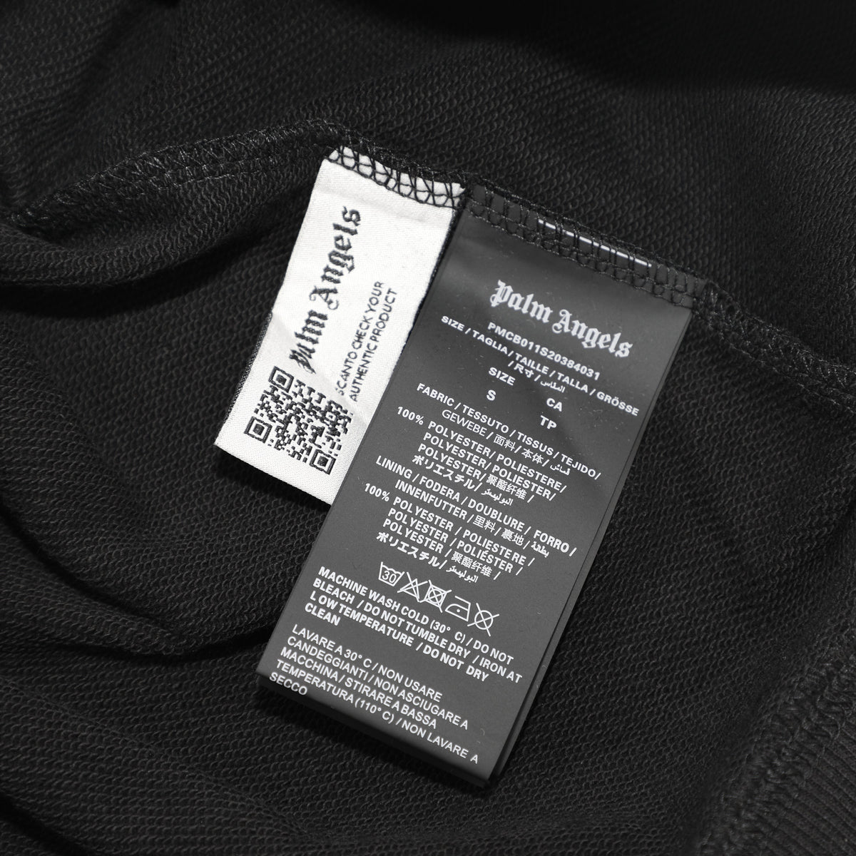 Palm Angels Logo-Print Sweatshirt Black/White