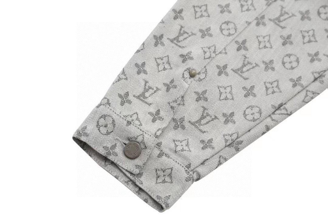 Louis Vuitton Monogram Denim Jacket Grey