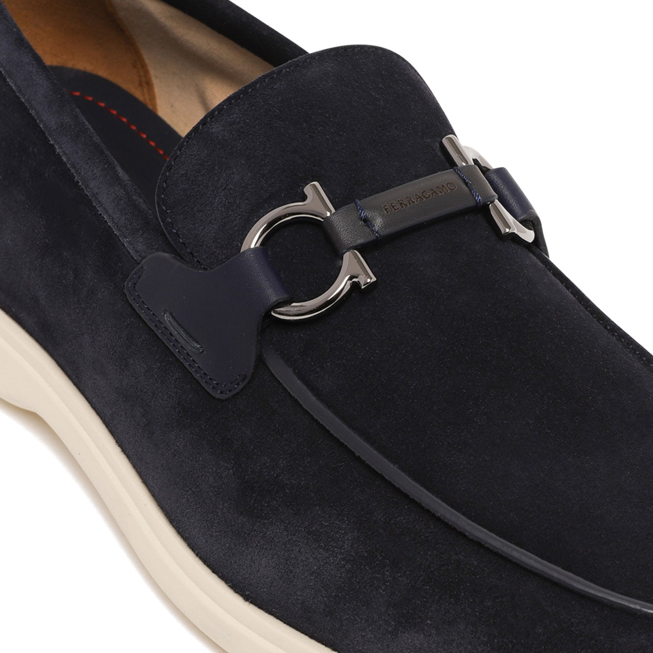Ferragamo Men's 100% Leather Flat Shoes