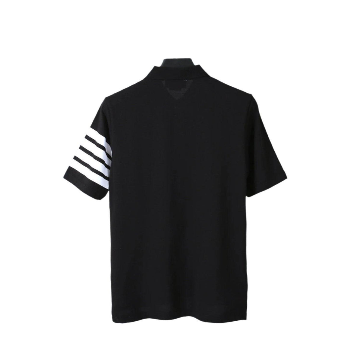 Thom Browne Black T-Shirt with Collar