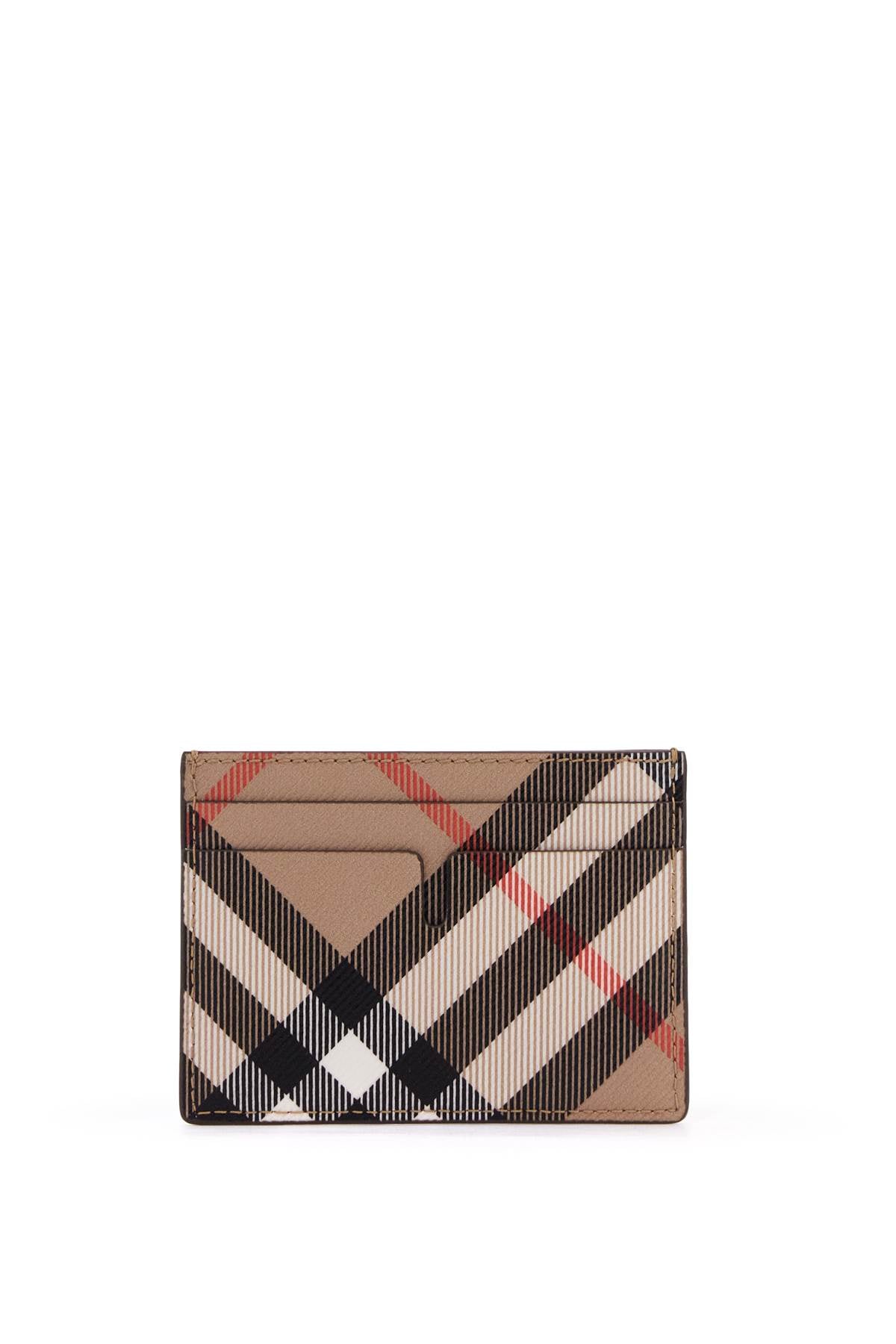 BURBERRY Mini Check Credit Card Holder