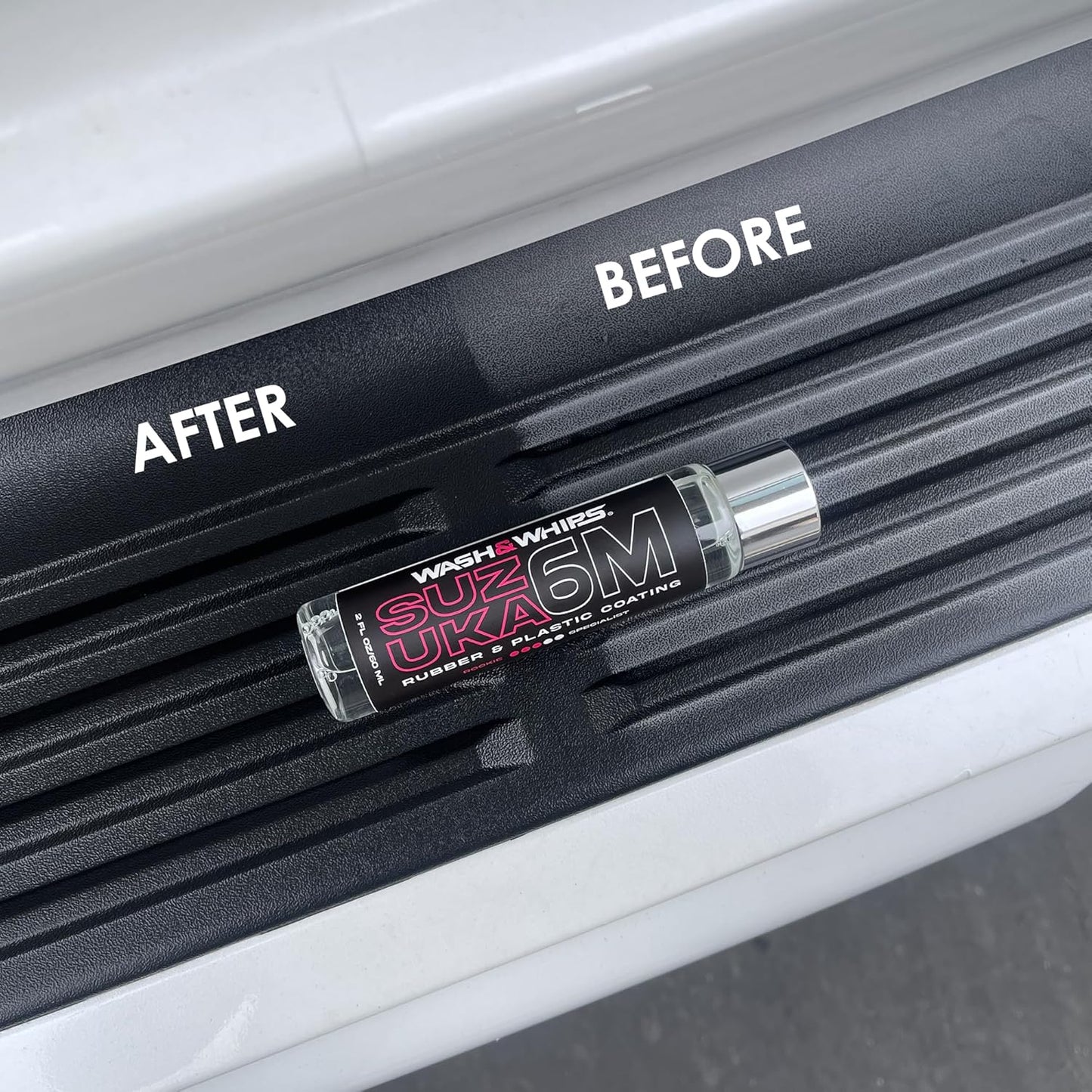 WASH&WHIPS Suzuka 6M Rubber & Plastic Coating for Cars, Restores and Brings Back Black - Concentrated Formula Non-Greasy, 60ml — photo 5 of 5