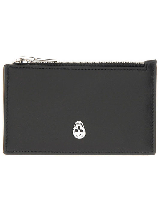 ALEXANDER MCQUEEN Mini Leather Skin Wallet for Men