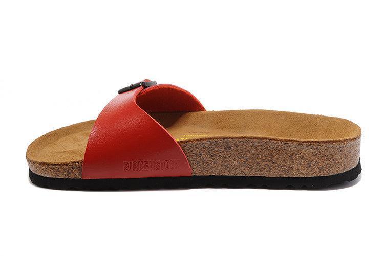 Birkenstock Women's Cherry Red Madrid Flat Sandals