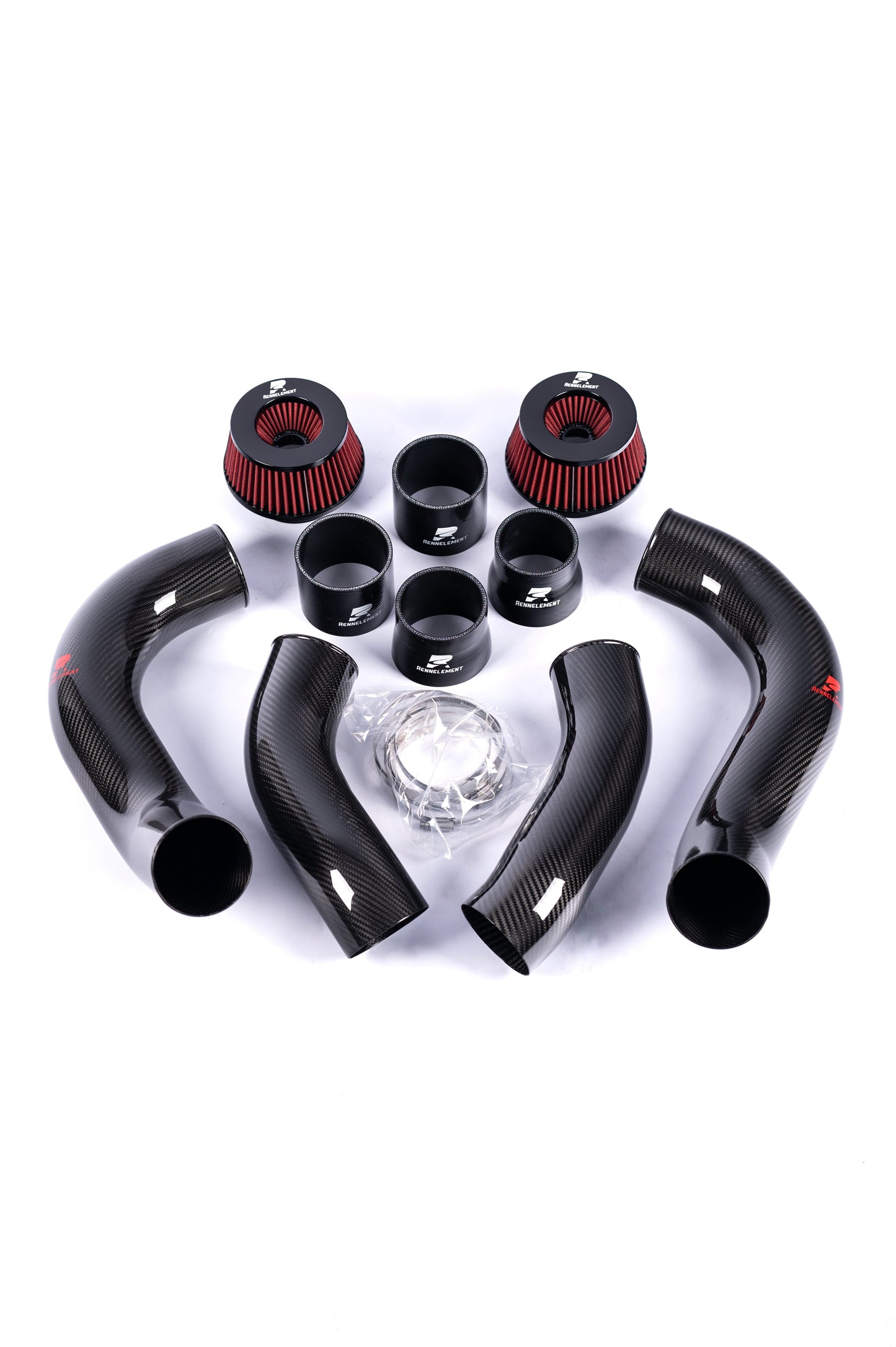 RENNELEMENT G90/G99 M5 3.5” Dry Carbon Fiber Front Mount Intake System
