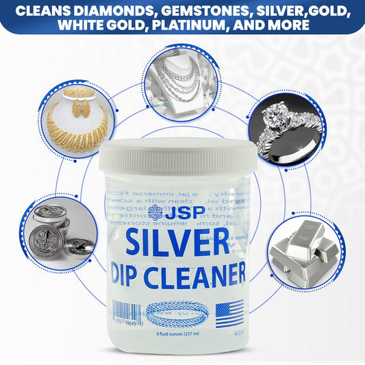 JSP Sterling Silver Dip Cleaner Tarnish Remover 925 Jewelry Cleaning Solution 8oz — photo 2 of 10
