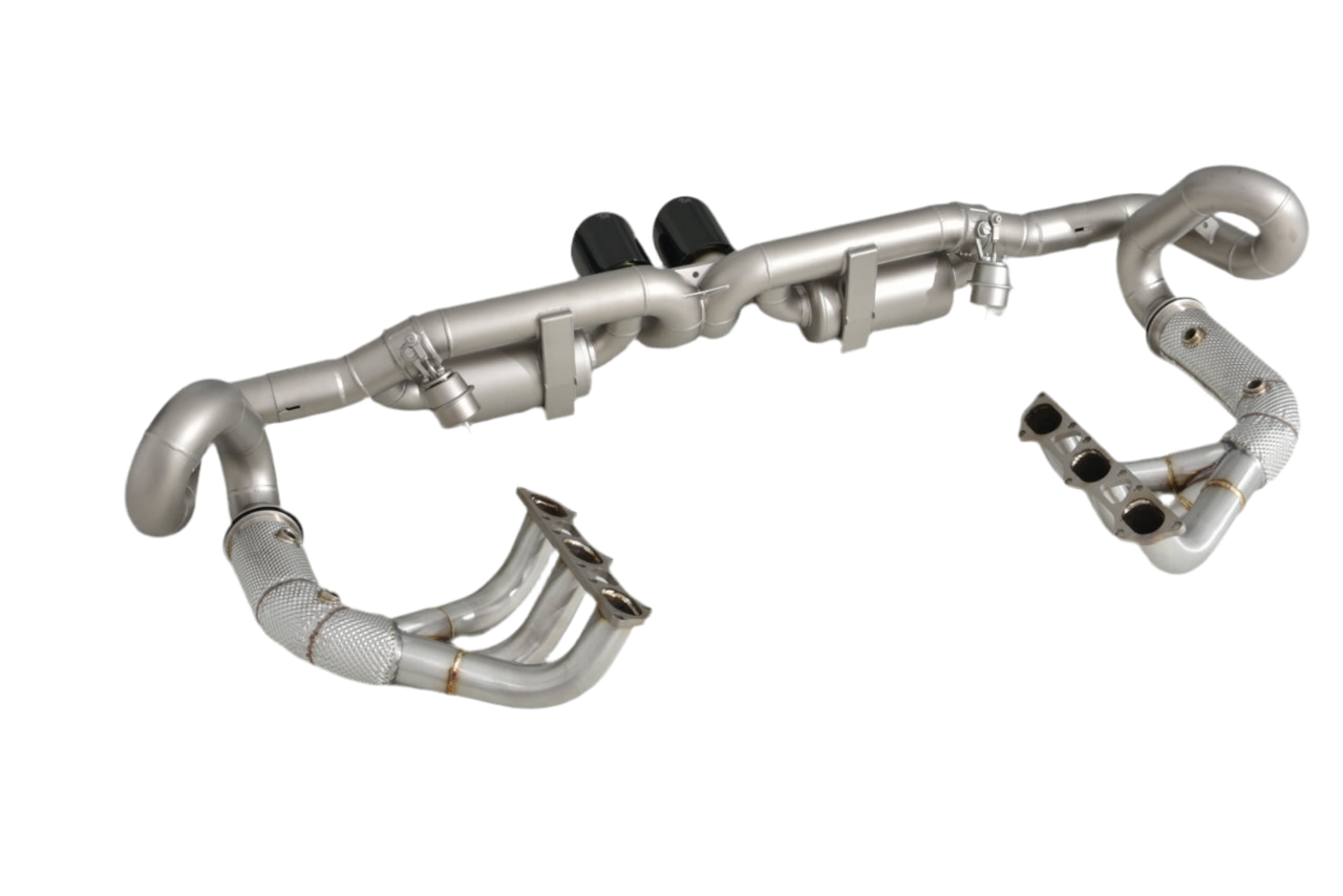 IRL Exhaust System with Headers – Porsche 991.2 GT3 / 991.2 GT3 RS (T304 Stainless Steel Performance Exhaust)