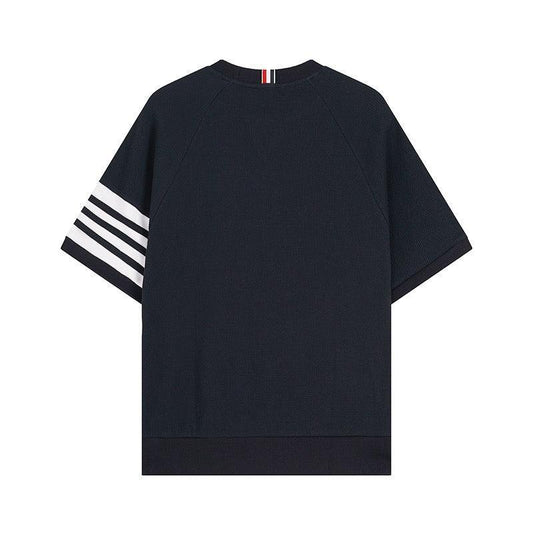 Thom Browne T-Shirt Without Collar 'Blue'