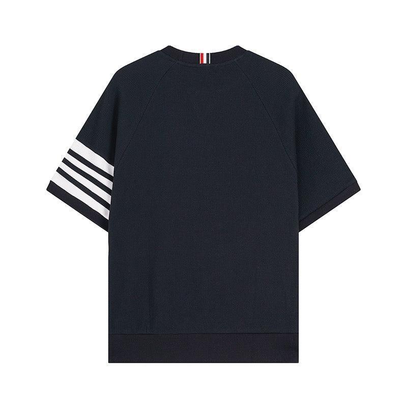 Thom Browne T-Shirt Without Collar 'Blue'