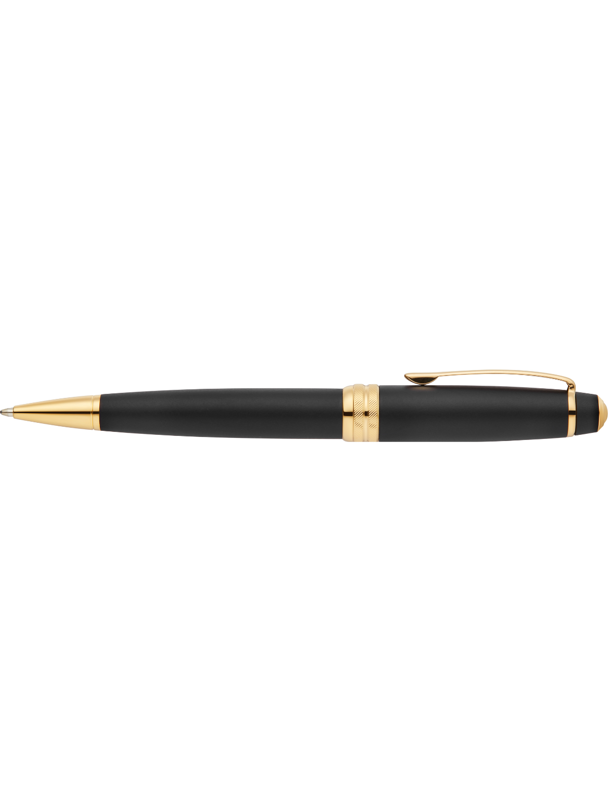 Bailey™ Matte Black Lacquer with 23KT Gold PVD Ballpoint Pen