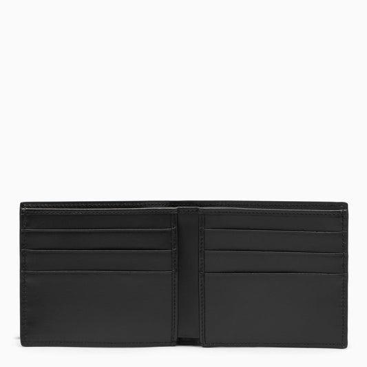 Dolce&Gabbana Black Leather Bi Fold Wallet With Logo
