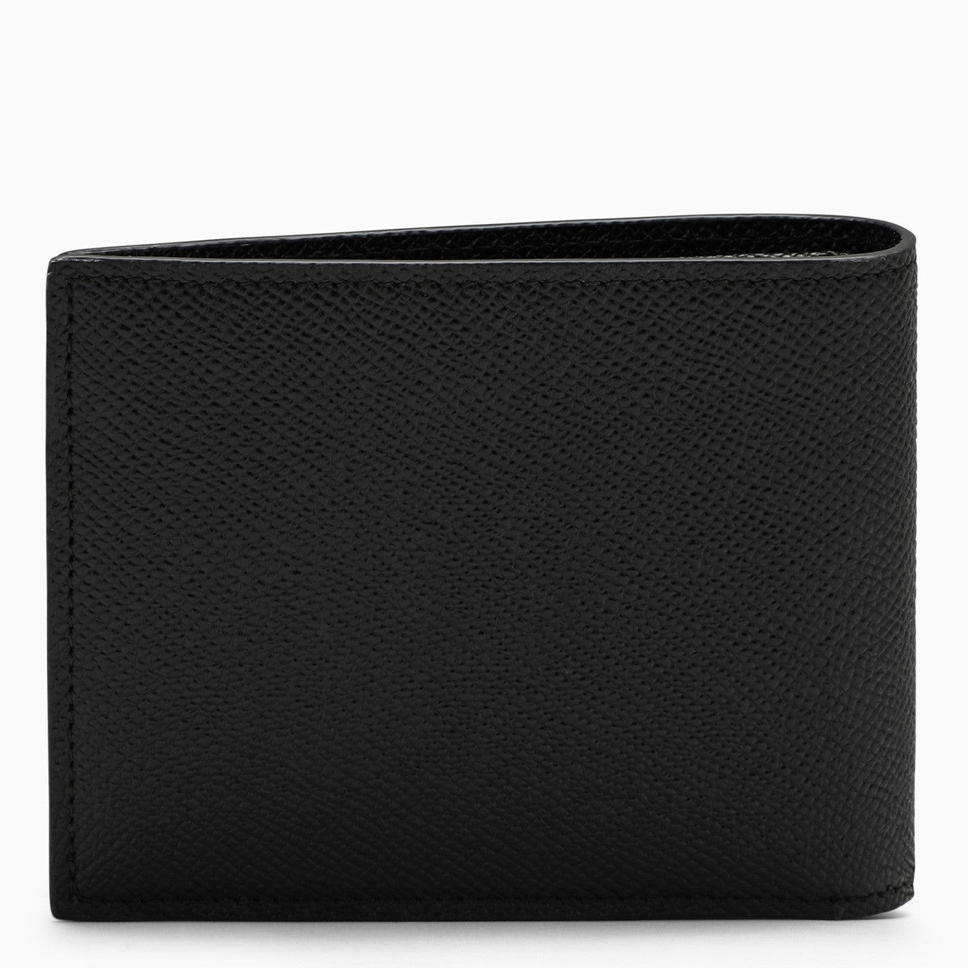 Dolce & Gabbana Black Leather Bi Fold Wallet