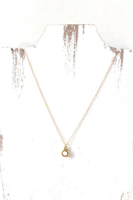 Jillian Necklace: Gold Bone
