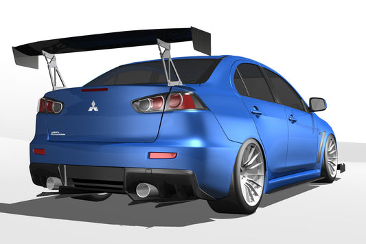 Diffuser V1+ – Mitsubishi Evo X (CZ4A, 2007-2016) — photo 2 of 2