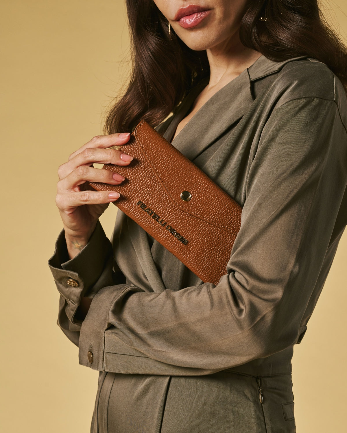 Carmina (cognac) - Italian calf leather women’s wallet — photo 6 of 6