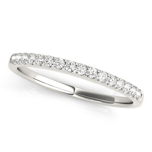 14k White Gold Diamond Scalloped Set Wedding Band (1/6 cttw) — photo 2 of 2