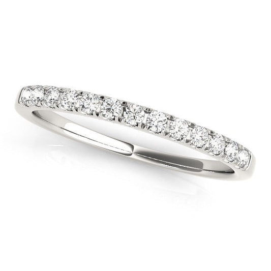 14k White Gold Timeless Diamond Wedding Ring (1/5 cttw) — photo 2 of 2