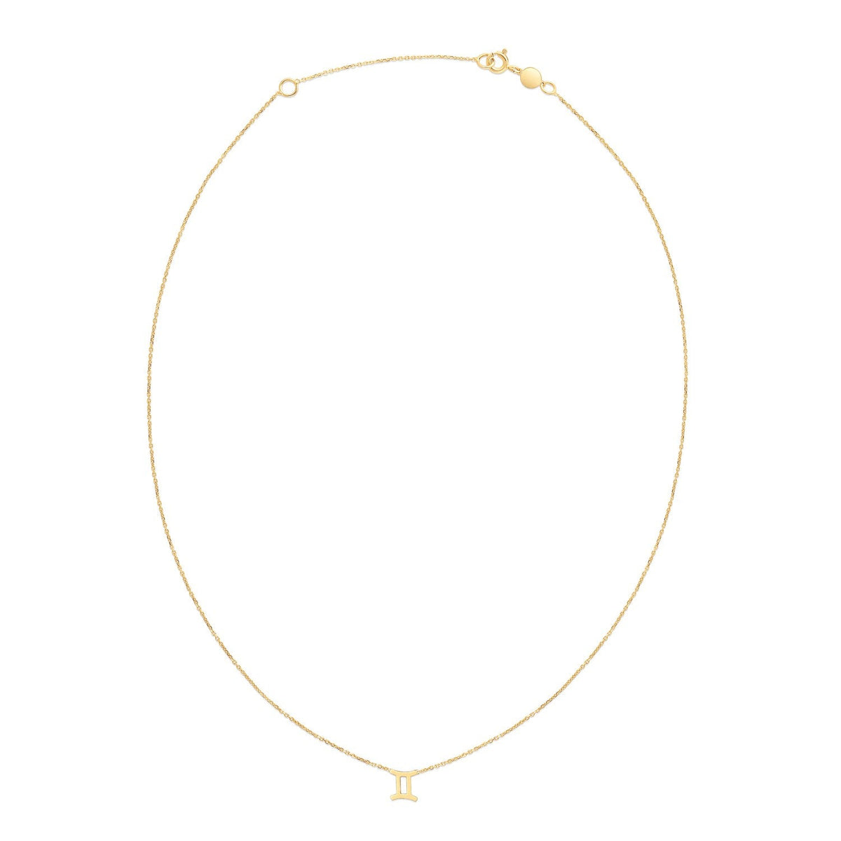 14K Yellow Gold Gemini Necklace