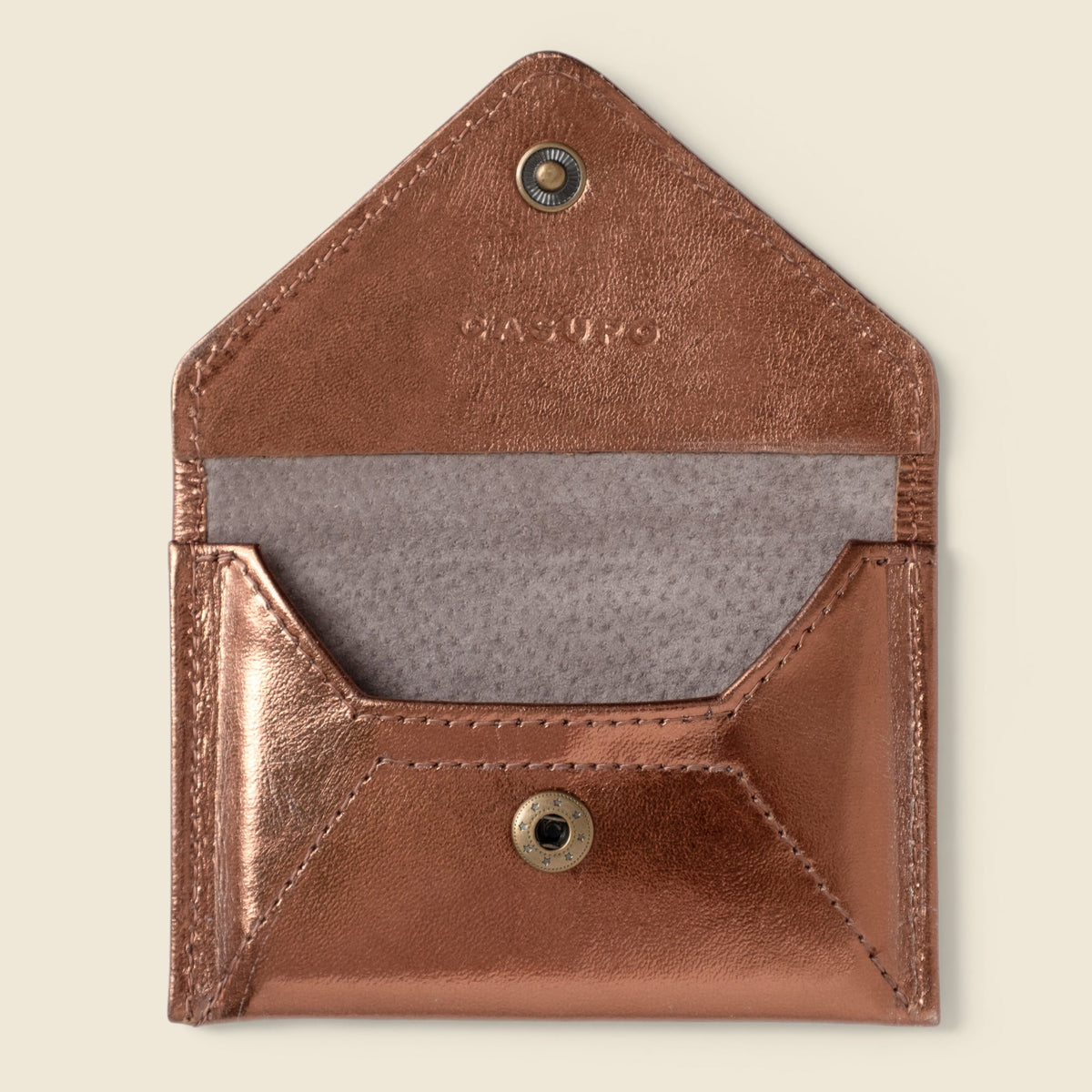 Mini Envelope Wallet With RFID protection - Bronze