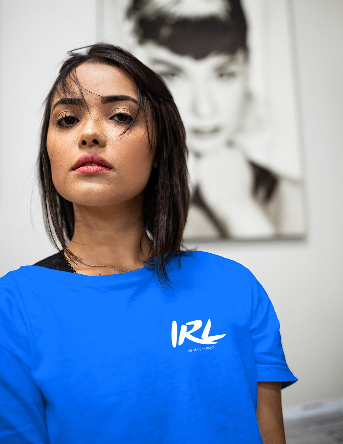 IRL BLUE T SHIRT — photo 2 of 2