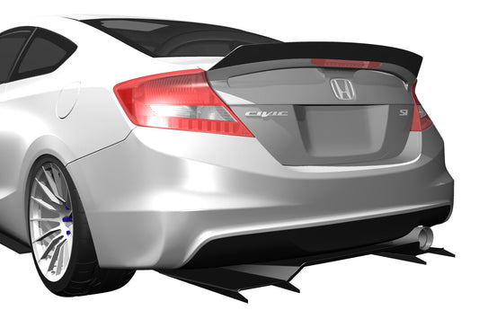 Diffuser V1+ – Honda Civic Coupe (FG4, 2012-2015) — photo 2 of 4