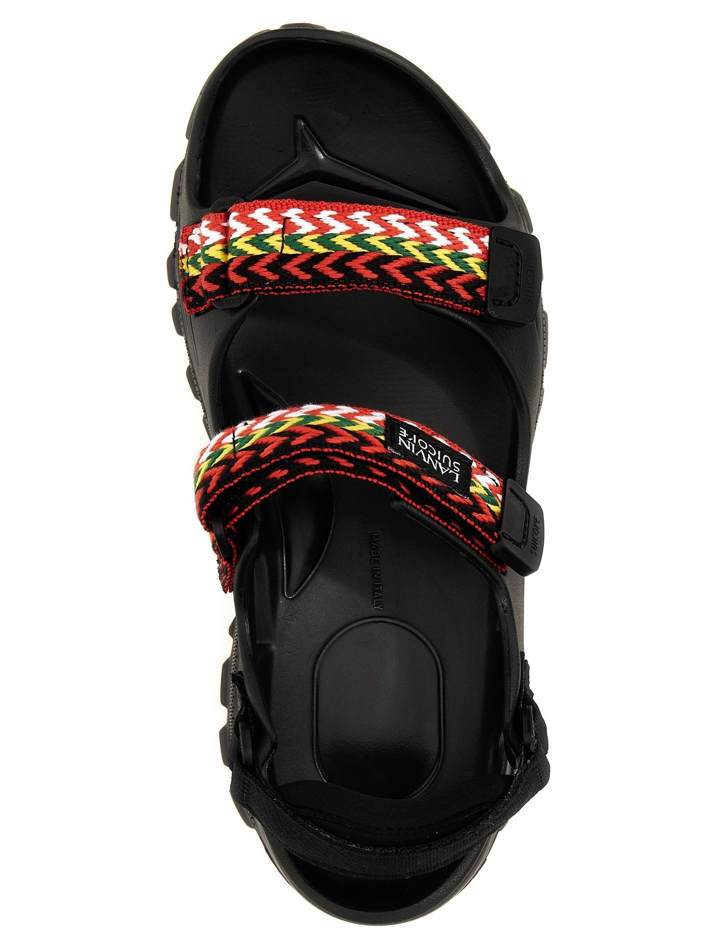 Lanvin 'Wave Curb Laces' Lanvin X Suicoke Sandals